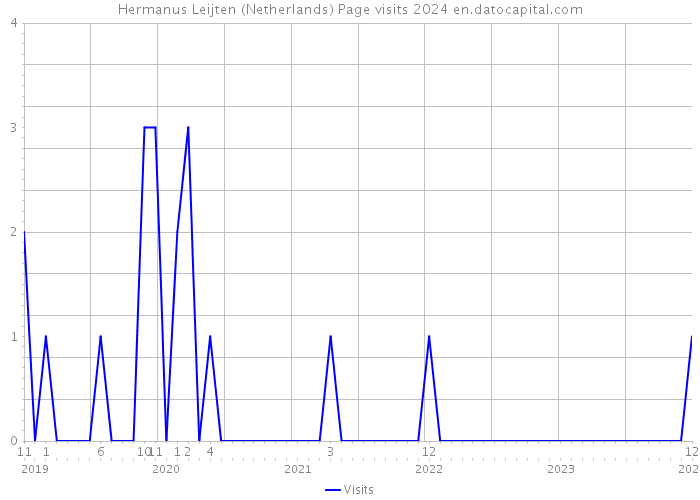Hermanus Leijten (Netherlands) Page visits 2024 