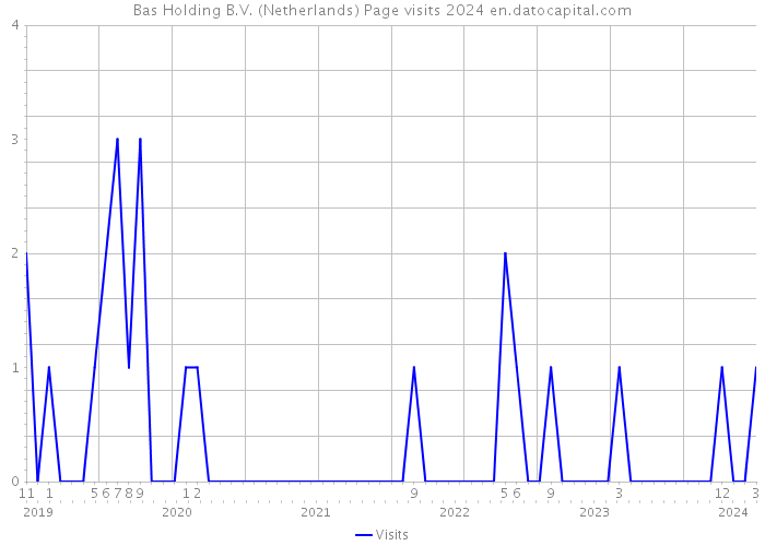Bas Holding B.V. (Netherlands) Page visits 2024 