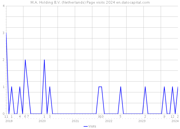 M.A. Holding B.V. (Netherlands) Page visits 2024 