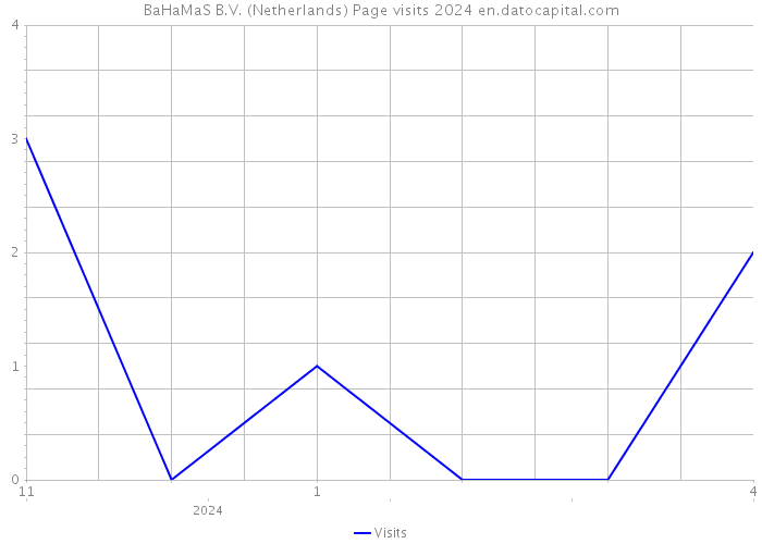 BaHaMaS B.V. (Netherlands) Page visits 2024 