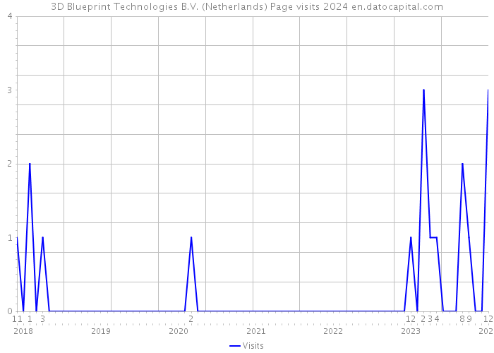 3D Blueprint Technologies B.V. (Netherlands) Page visits 2024 