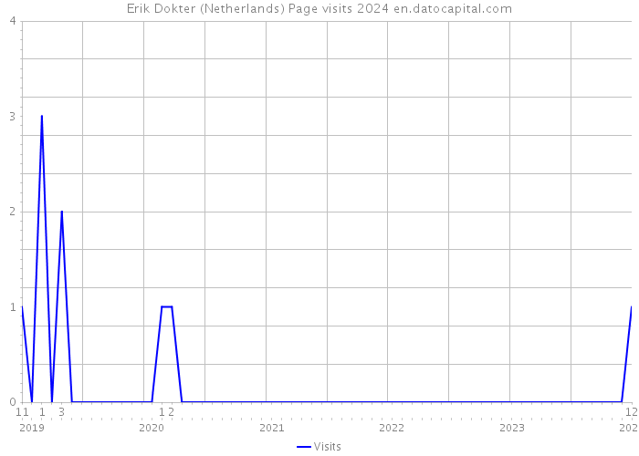 Erik Dokter (Netherlands) Page visits 2024 