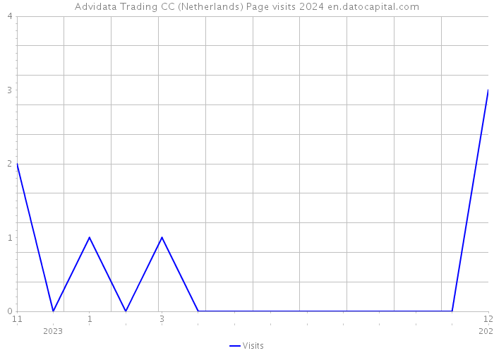 Advidata Trading CC (Netherlands) Page visits 2024 