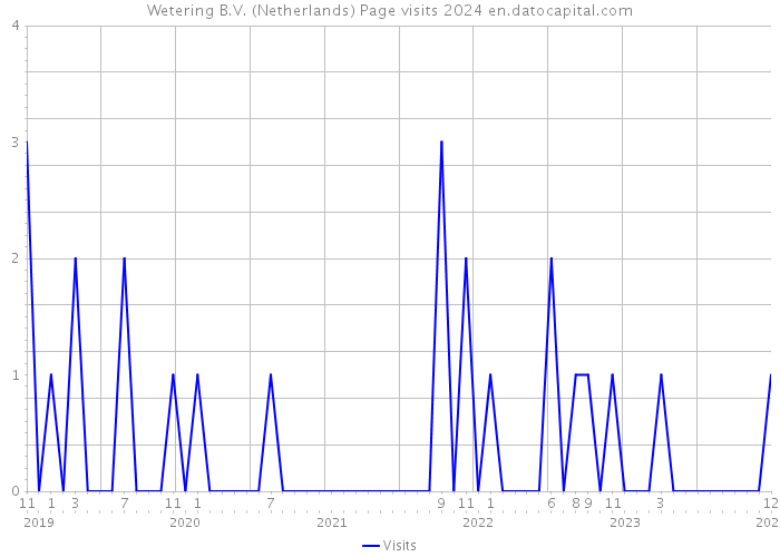 Wetering B.V. (Netherlands) Page visits 2024 