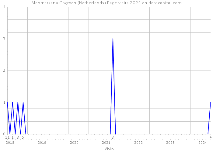 Mehmetsana Göçmen (Netherlands) Page visits 2024 