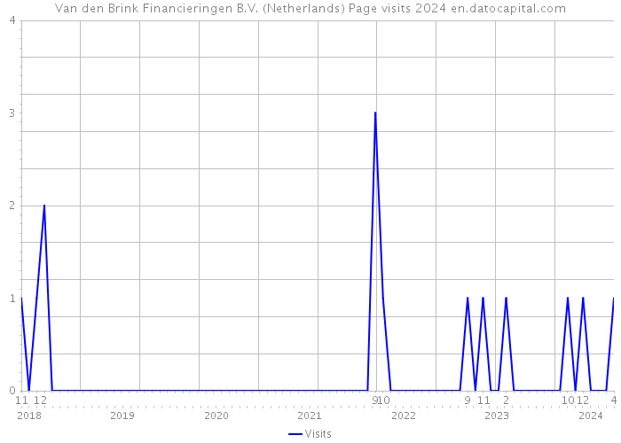 Van den Brink Financieringen B.V. (Netherlands) Page visits 2024 