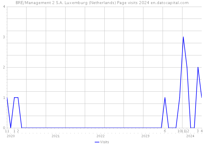 BRE/Management 2 S.A. Luxemburg (Netherlands) Page visits 2024 