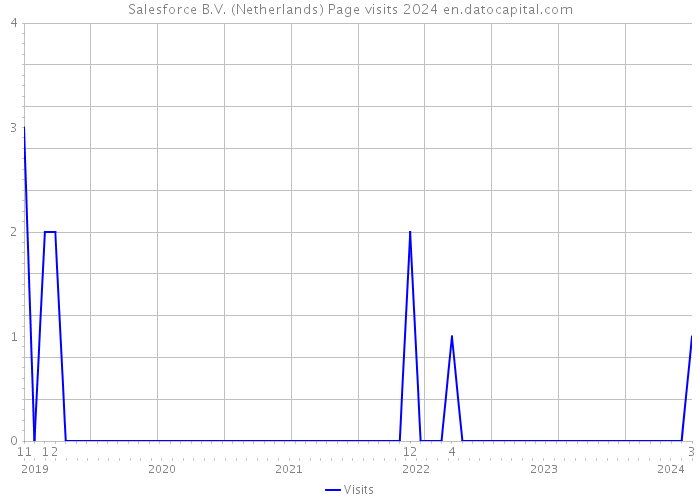 Salesforce B.V. (Netherlands) Page visits 2024 