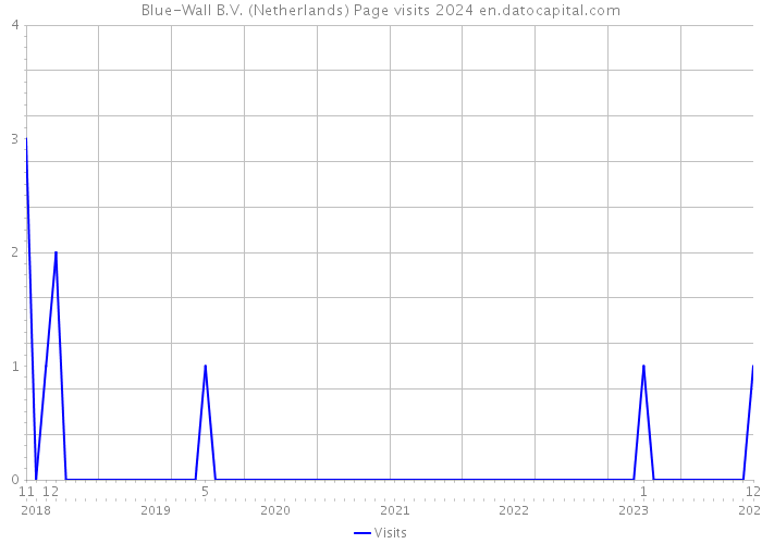 Blue-Wall B.V. (Netherlands) Page visits 2024 