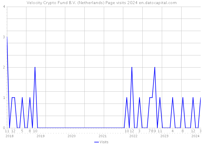 Velocity Crypto Fund B.V. (Netherlands) Page visits 2024 