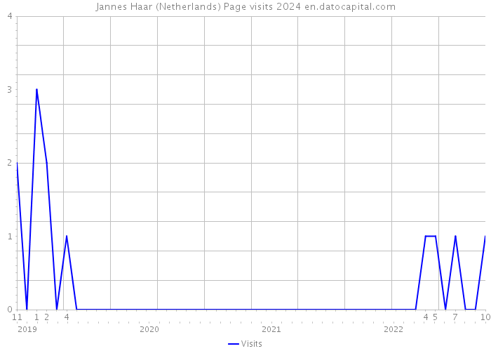 Jannes Haar (Netherlands) Page visits 2024 