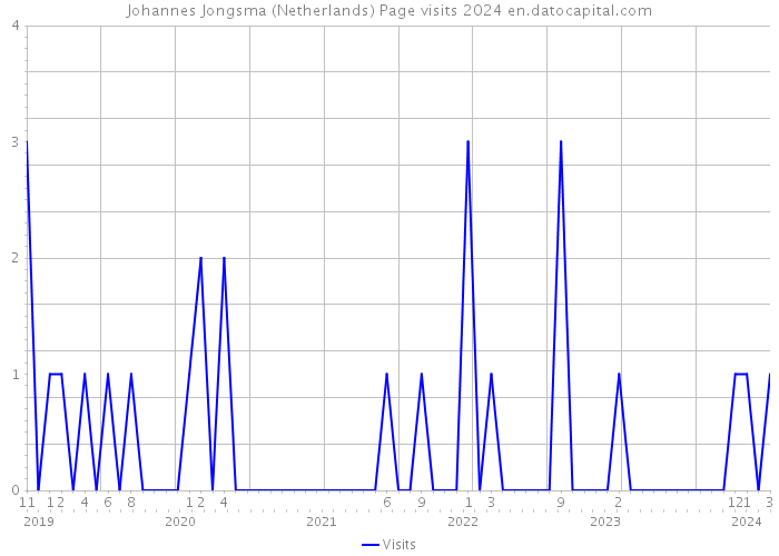 Johannes Jongsma (Netherlands) Page visits 2024 