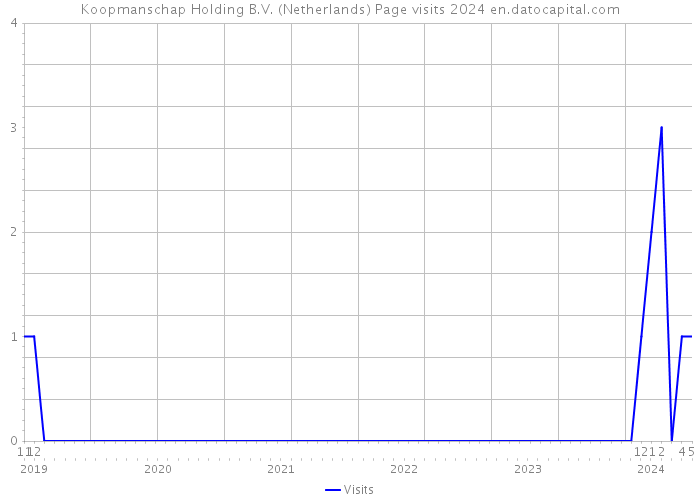 Koopmanschap Holding B.V. (Netherlands) Page visits 2024 