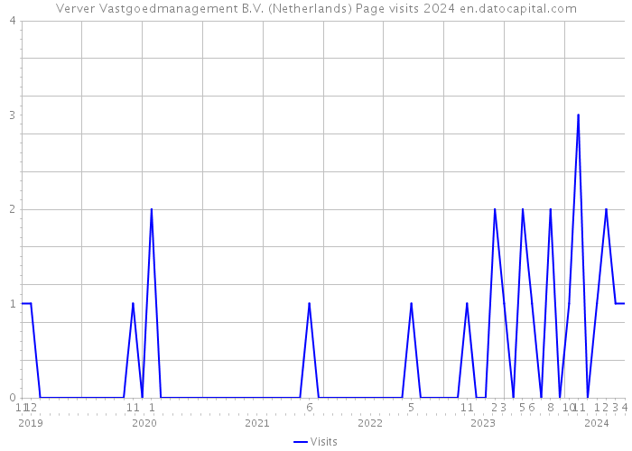 Verver Vastgoedmanagement B.V. (Netherlands) Page visits 2024 