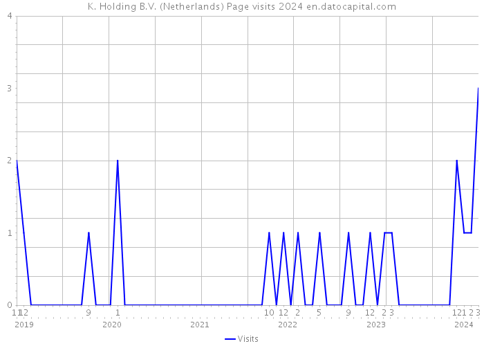 K. Holding B.V. (Netherlands) Page visits 2024 