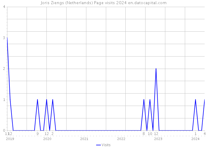 Joris Ziengs (Netherlands) Page visits 2024 