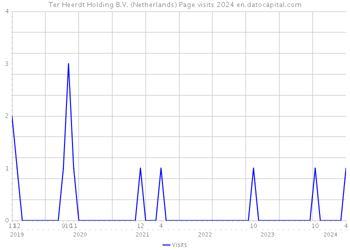 Ter Heerdt Holding B.V. (Netherlands) Page visits 2024 