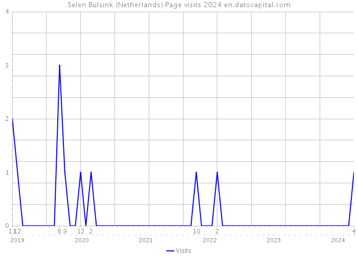 Selen Bulsink (Netherlands) Page visits 2024 