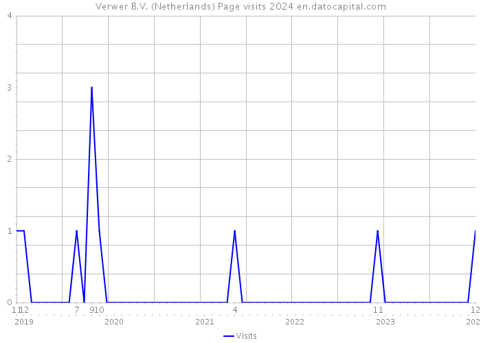 Verwer B.V. (Netherlands) Page visits 2024 