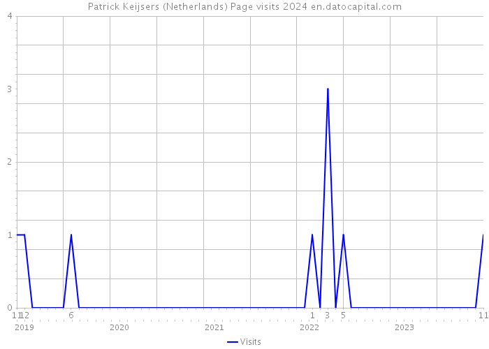 Patrick Keijsers (Netherlands) Page visits 2024 