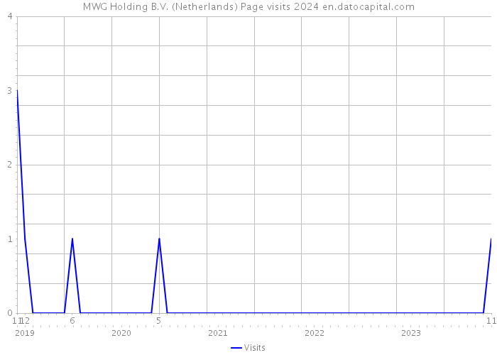 MWG Holding B.V. (Netherlands) Page visits 2024 