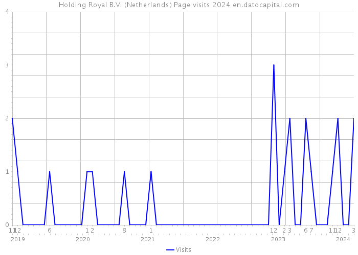 Holding Royal B.V. (Netherlands) Page visits 2024 