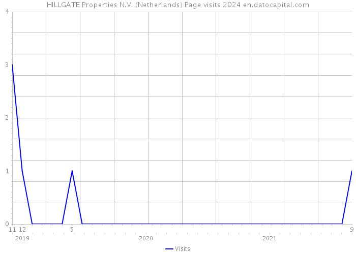 HILLGATE Properties N.V. (Netherlands) Page visits 2024 