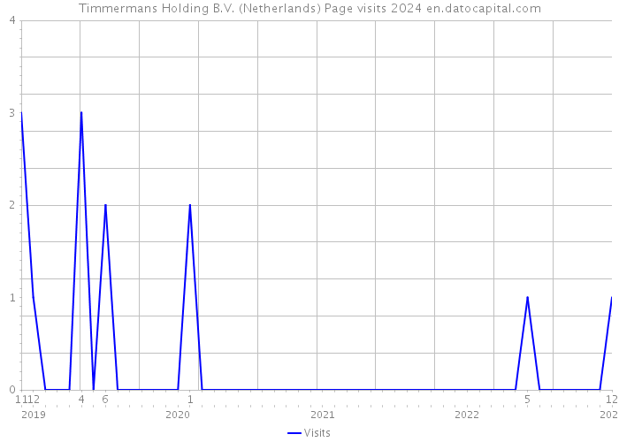 Timmermans Holding B.V. (Netherlands) Page visits 2024 