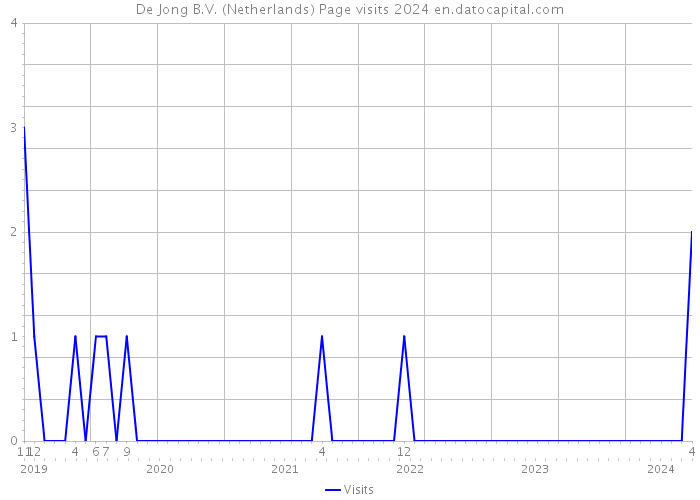 De Jong B.V. (Netherlands) Page visits 2024 