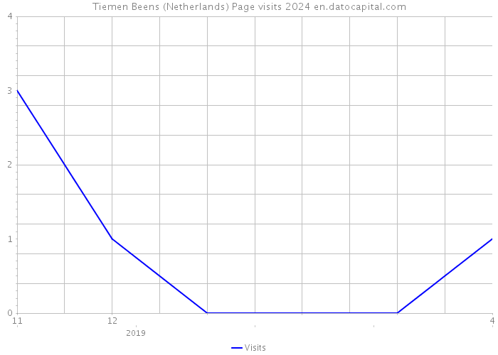 Tiemen Beens (Netherlands) Page visits 2024 