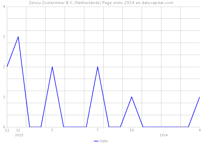 Zenzu Zoetermeer B.V. (Netherlands) Page visits 2024 