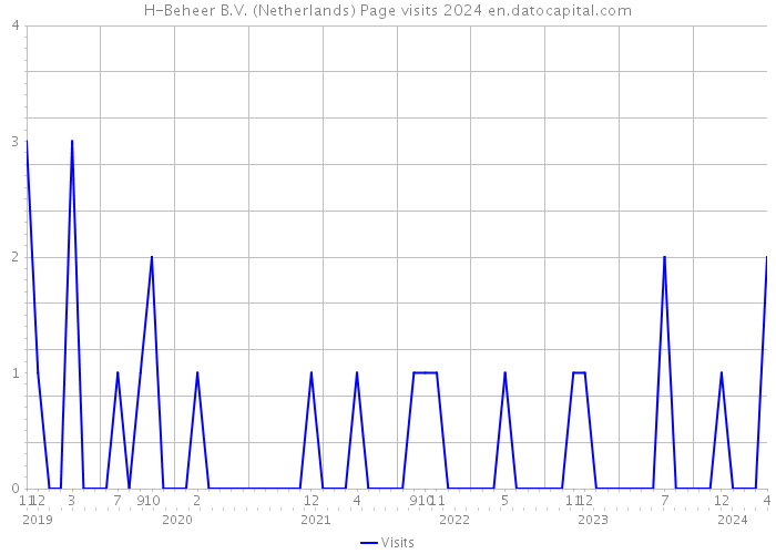 H-Beheer B.V. (Netherlands) Page visits 2024 
