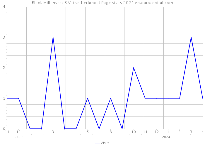 Black Mill Invest B.V. (Netherlands) Page visits 2024 