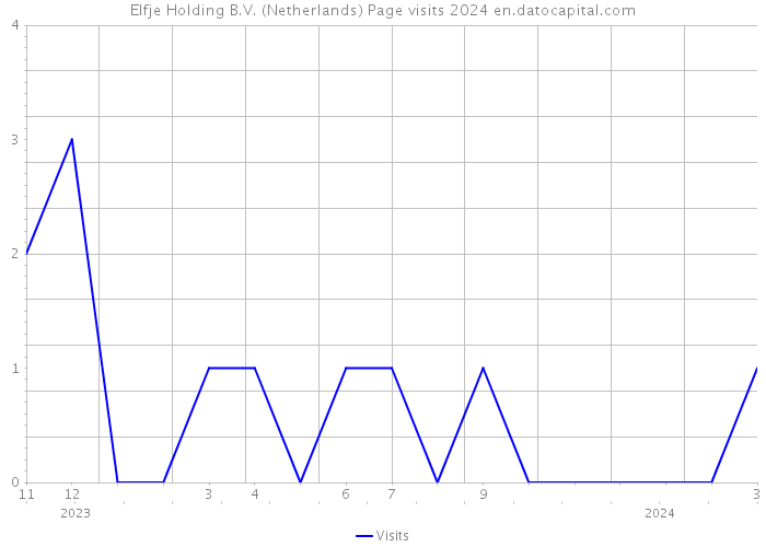Elfje Holding B.V. (Netherlands) Page visits 2024 