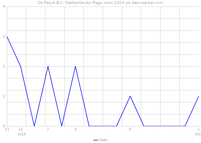 De Pasch B.V. (Netherlands) Page visits 2024 
