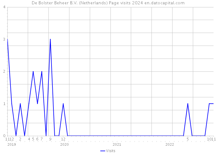De Bolster Beheer B.V. (Netherlands) Page visits 2024 