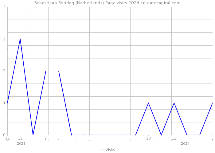 Sebastiaan Sondag (Netherlands) Page visits 2024 