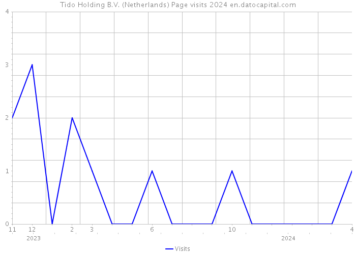 Tido Holding B.V. (Netherlands) Page visits 2024 
