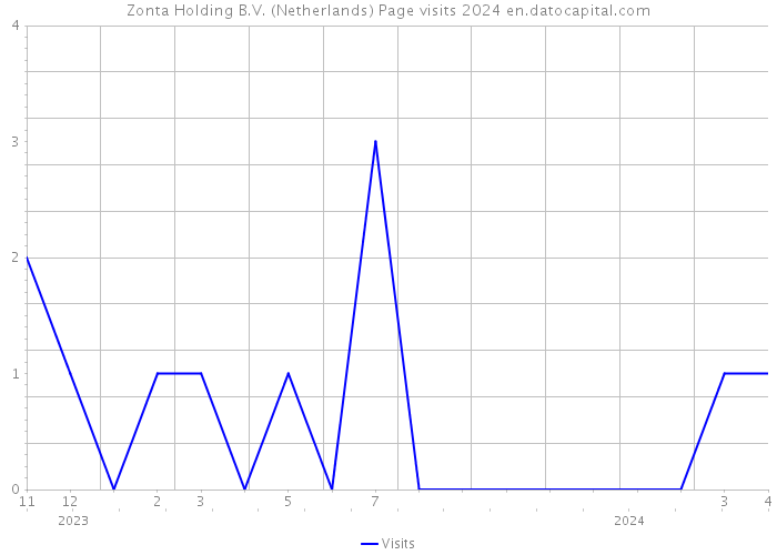 Zonta Holding B.V. (Netherlands) Page visits 2024 