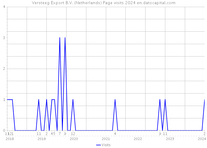 Versteeg Export B.V. (Netherlands) Page visits 2024 