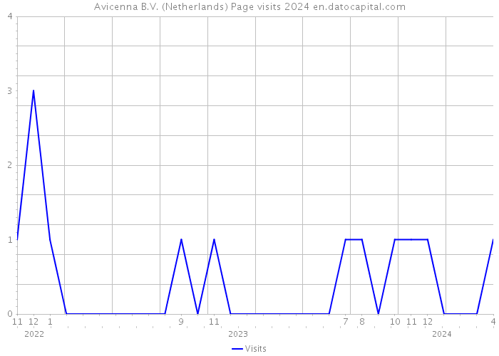 Avicenna B.V. (Netherlands) Page visits 2024 