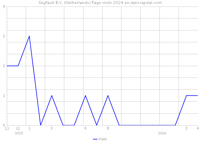 Segfault B.V. (Netherlands) Page visits 2024 