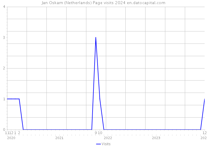 Jan Oskam (Netherlands) Page visits 2024 