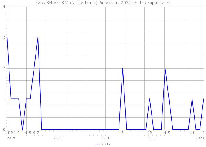 Roos Beheer B.V. (Netherlands) Page visits 2024 