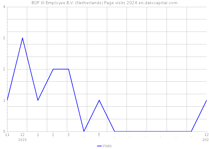 BOF III Employee B.V. (Netherlands) Page visits 2024 