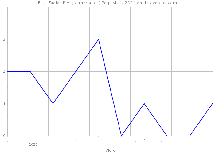 Blue Eagles B.V. (Netherlands) Page visits 2024 