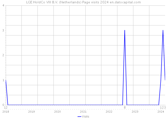LGE HoldCo VIII B.V. (Netherlands) Page visits 2024 