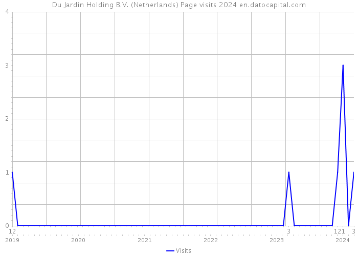 Du Jardin Holding B.V. (Netherlands) Page visits 2024 