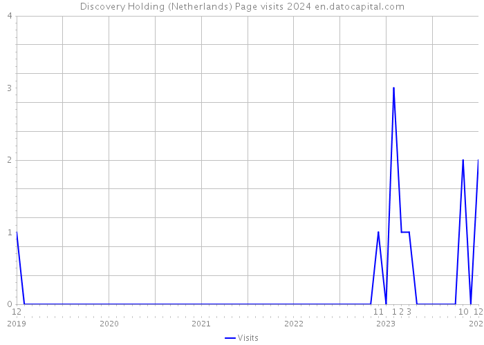 Discovery Holding (Netherlands) Page visits 2024 