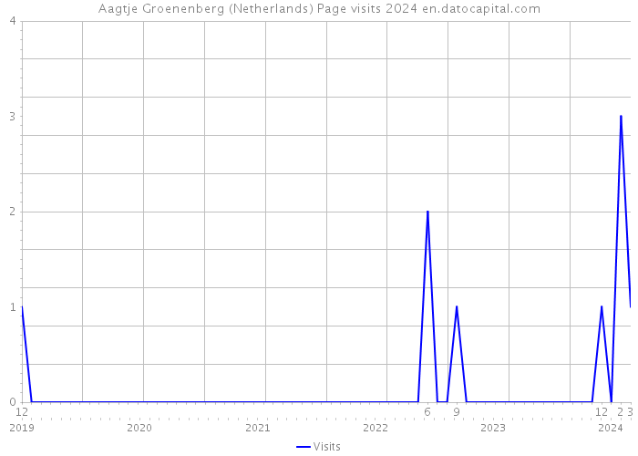 Aagtje Groenenberg (Netherlands) Page visits 2024 